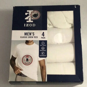 Izod Classic Crew Tees Short Sleeve Men’s Shirts Size Large 42-44